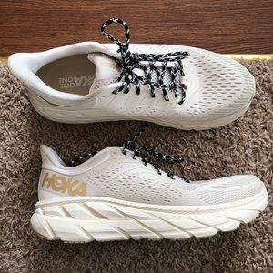 OV x HOKA Clifton 7 almond milk limited edition